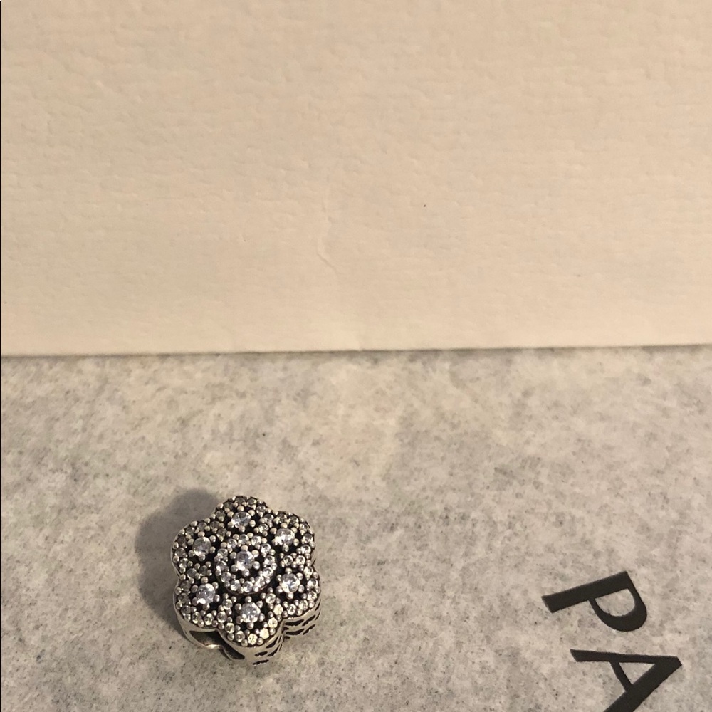 Pandora Silver CZ Crystalized Floral Charm